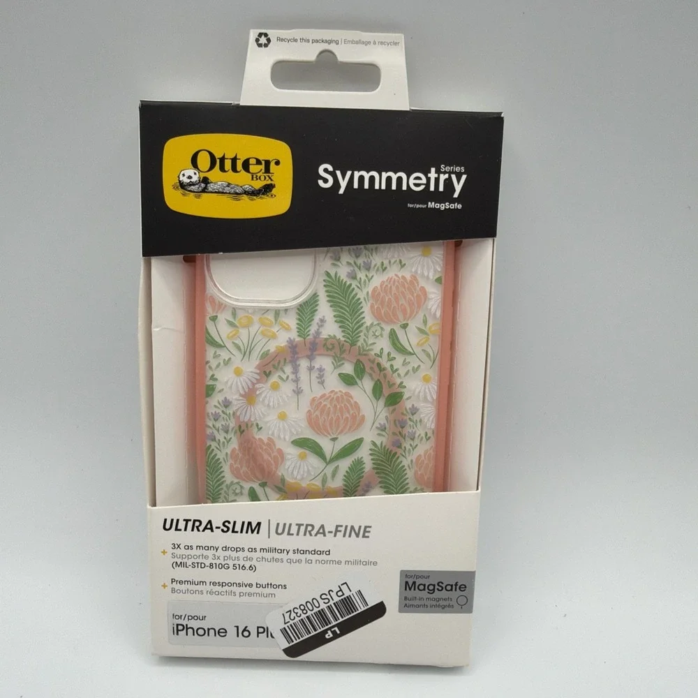 OtterBox Symmetry Series MagSafe Case for iPhone 16 Plus - Peachy Bloom Floral